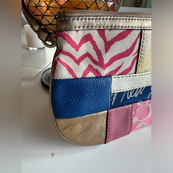 Coach Multicolor Patchwork Wristlet - Picture 2 of 11